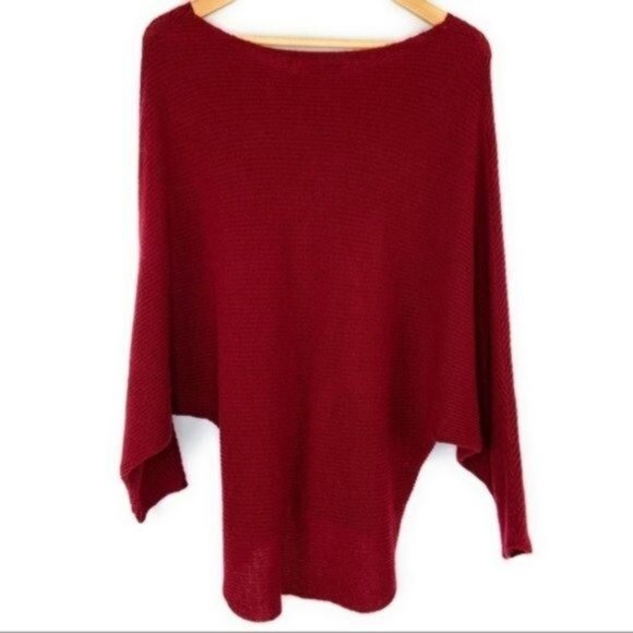 Joie 100% Cashmere Dolman Knit Pullover Sweater Red - Picture 6 of 6